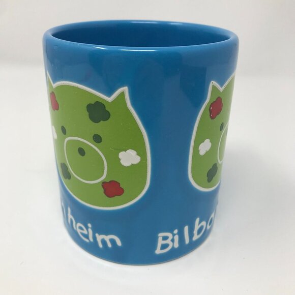 Waechtersbach Guggenheim Bilbao Pig Blue Coffee Cup Mug Made in Spain - Picture 5 of 9